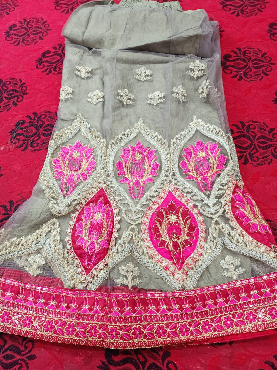 Zahra Rubab Bridal Heavy Embroided  Stiched Trouser